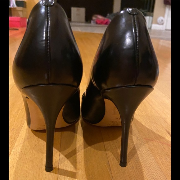 J-Crew Black Leather Heels size 7.5.  EUC - Picture 6 of 7